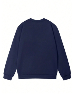 Simpatica felpa pullover con motivo orsetto in stile accademico, tessuto a maglia a maniche lunghe con collo a costine, adatta per l'autunno - Product Image 4
