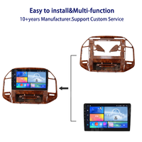 MeiHua Cadre DVD de 10.1 pouces pour Mistubisdhi Pajero V73 V60 V68 2004-2011 Panneau de modification du lecteur DVD en bois ABS