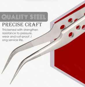 Pince à épiler de précision pour réparation de téléphone portable incurvée droite en acier inoxydable Mayuan - Product Image 3