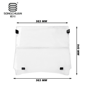 Parabrisas de Acrílico para Carro de Golf Yamaha G29 2017+ Modelo Antiguo con Parabrisas Plegable de Vidrio Transparente de 4 mm - Product Image 2