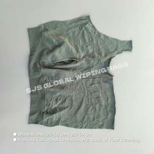 Trapos Mixtos de 10kg, 25kg, 5kg, 100% Algodón, Trapos de Felpa Cortados, Limpiadores de Sudaderas Reciclados en Máquinas de Limpieza Industrial - Product Image 3