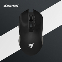 JERTECH W300 Harga Terjangkau Ergonomis Usb 3200 Dpi 3 Mode Tembak Lampu Bloody 6 Tombol Nirkabel Abu-abu Merah Mouse Gaming