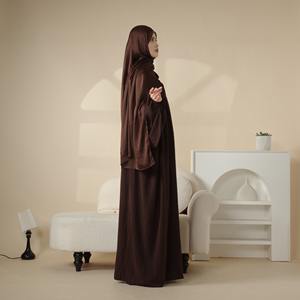 Abito da Sera Lungo Elegante con Cappuccio in Poliestere a Basso Prezzo, <span class=keywords><strong>Abbigliamento</strong></span> Islamico Modesto - Product Image 5