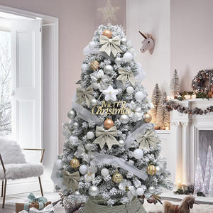 Best-seller Fournisseur 6-10ft PVC Flock LED Light Metal Christmas Tree Stand Christmas Ball Star on the Treetop Haute Qualité - Product Image 6