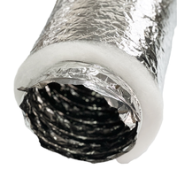 Conduit flexible isolé en polyester avec feuille d'aluminium pour systèmes CVC R0.6/R1.0 Pièce de système CVC