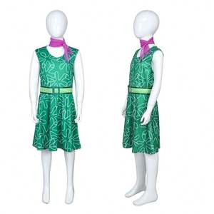 2024 nuevo divertido adultos niños Halloween carnaval verde sin mangas vestido película personaje Joy Cosplay <span class=keywords><strong>disfraz</strong></span> para niñas - Product Image 2