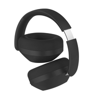Casque audio sans fil supra-auriculaire, 100H d'autonomie ultra-longue, audio haute résolution, charge rapide Type-C, pour les voyages en avion, pliable, noir discret