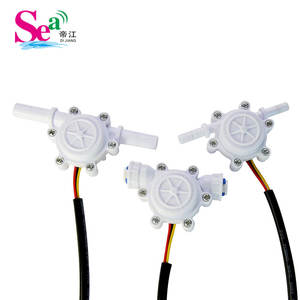 Dijiang 1/4 3/8 <b>Micro</b> Plastic POM Flow Meter 3.5-24VDC 0.1-2L/min Liquid Flow Sensor Output Pulse 0.8Mpa for RO Coffee <b>Machines</b> - Product Image 3