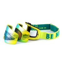 Masque de snowboard de haute qualité avec double lentilles interchangeables, anti-buée, protection UV 400, magnétique, personnalisable avec logo, modèle Snow-6100