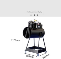 Cañón de Nieve Artificial Eléctrico de 15m con Doble Boquilla para Fiestas, Bodas, Navidad, Halloween y Uso en Exteriores