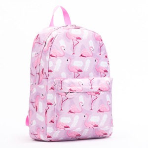 Backpack - <b>Pink</b> Flamingo Backpacks Girls Bookbag 17 Inch Laptop Bag Shoulder Bag Casual Daypack - Product Image 4
