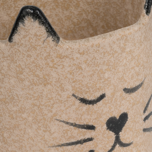 Pot de fleurs en céramique stoneware en forme de chat, pour décoration intérieure et extérieure - Product Image 5