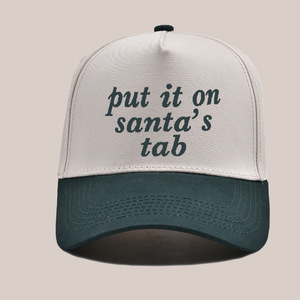 Gorras de béisbol de algodón Dobby Terry Fabric Street Style Put It on Santa's Tab Sombrero de regalo de <span class=keywords><strong>Navidad</strong></span> para adultos Hombres Mujeres - Product Image 2