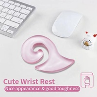 Couteau volant Whirlwind Tapis de souris transparent Support de repose-poignet antidérapant en silicone Tapis de souris pour ordinateur portable de jeu transparent pour le bureau