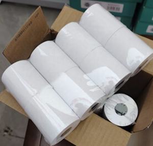 กระดาษเทอร์มอล 48gsm ม้วนจัมโบ้ สำหรับเครื่อง POS แกนพลาสติก ปลอดสาร BPA ขนาด 80x70 มม. สำหรับเครื่อง ATM และเครื่องพิมพ์เทอร์มอล - Product Image 2