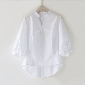 เสื้อเชิ้ตผู้หญิงลายทางสไตล์เกาหลี ผ้าฝ้ายแท้ ทรงหลวม แฟชั่นใหม่ ฤดูใบไม้ร่วง 2026 ขายส่งราคาโรงงาน - Product Image 4