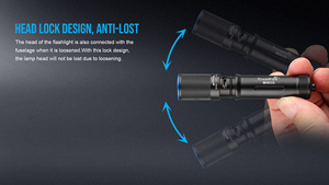 TrustFire MINI3 350Lm piccola mini torcia luce 170 gradi angolo del fascio torcia portachiavi borsa <span class=keywords><strong>Torchlight</strong></span> - Product Image 2