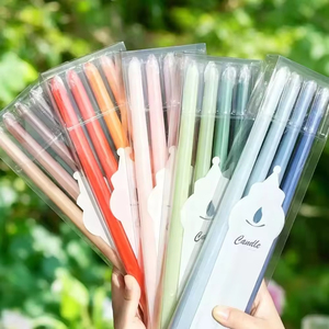 Luxury Gradient Color 4pcs Pack Long Taper <b>Candles</b> for Wedding Reception and Romantic <b>Dinner</b> Decor - Product Image 1