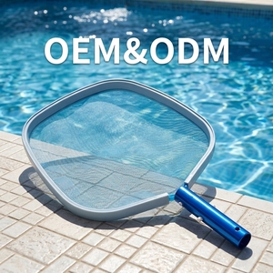 Épuisette à feuilles en aluminium <span class=keywords><strong>Jackbo</strong></span> Premium pour piscines hors sol - Outil de nettoyage de piscine écologique - Product Image 1