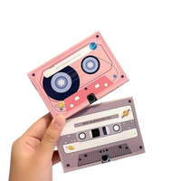 Carte de vœux personnalisée enregistrable avec message vocal, module sonore en forme de cassette de 60 secondes, cadeau d'anniversaire ou de Saint-Valentin, carte avec message personnalisé