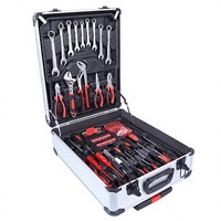 Ensemble d'outils de réparation automobile de 499 pièces, kit d'outils manuels pour mécanicien mobile, clé à douille, tournevis, pinces, dans un coffret en aluminium