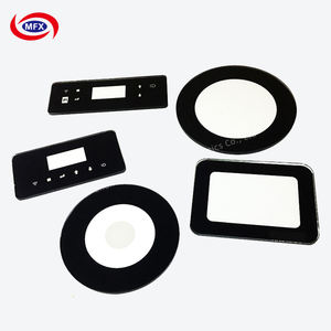 Panneau acrylique tactile personnalisé avec perforations Plaque de recouvrement en verre trempé irrégulier électroplaqué <span class=keywords><strong>semi</strong></span>-transparent haut de gamme - Product Image 6