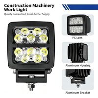 Projecteur LED 58W, éclairage de conduite, éclairage de travail, pour chariot élévateur, construction, exploitation minière, 4500lm, Osram, 12V 24V, IP68, IP6K9K, 10-60V DC, faisceau spot
