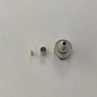 Câble 2.5C-2V 75 ohms de haute qualité, étanche, pour audio, CCTV, connecteur coaxial RF BNC mâle à sertir