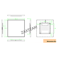 Écran LCD carré de 39,4 pouces, écran LCD carré 1:1, écran ultra fin et plat, signalisation numérique pour magasin de détail, centre commercial