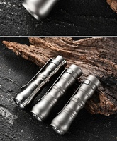 Lampe torche LED rechargeable en titane OEM ODM personnalisée, étanche, 3 modes de luminosité, charge magnétique, portable, lampe torche EDC pour l'extérieur