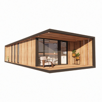 Maison préfabriquée moderne en structure acier avec salle de bain, livraison rapide, vente chaude