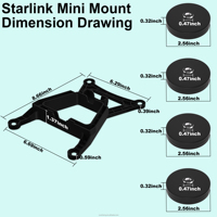 Support magnétique puissant pour Starlink Mini, support de voiture Starlink Mini pour toit (vente en gros)