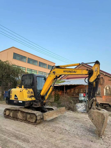 Excavatrice sur pneus d'occasion HYUNDAI R60W-7 6 TONNES Moteur Yanmar Pompe PLC Moteur 60WVS - Product Image 2