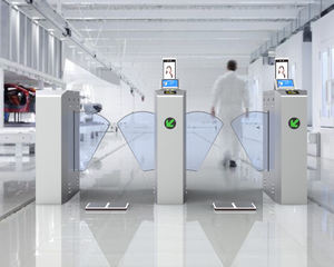 Twee rijen ESD-bescherming roestvrijstalen draaipoort met ID/IC-kaartlezer, CE-gecertificeerd, 8-inch Full HD LCD-scherm - Product Image 6