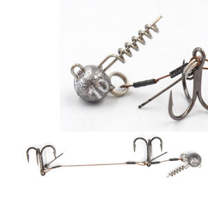Nouveau chine vente en gros de cochon Shad Stinger Rig système de Gummifisch <span class=keywords><strong>brochet</strong></span> leurre de pêche Stinger Leader <span class=keywords><strong>fil</strong></span> - Product Image 6