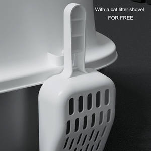 Inodoro para gatos antiolor, caja de arena completamente cerrada, caja de arena para gatos de gran espacio de plástico con pala - Product Image 6