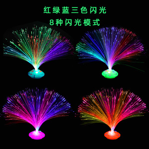 ไฟ LED ไฟเบอร์ออปติกสองสี ฐานสีมาตรฐาน แสงไดนามิกแบบสุ่ม ตกแต่งบ้าน ของเล่นวันหยุด - Product Image 6