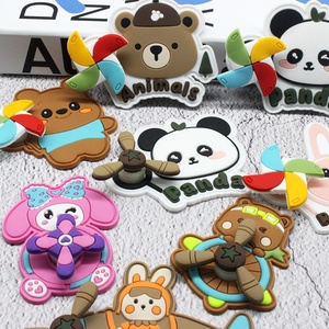 Little Bear Rabbit Cartoon PVC Sonnenschutz kappe Kinder Soft Rubber Aircraft Label Rotierende Windmühle Explosions geschützte Funktionen - Product Image 1