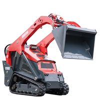 Chargeuse sur chenilles compacte HTV1000 avec train de roulement robuste et hydraulique fluide – Livraison gratuite – Vente chaude – Direct usine