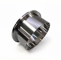 AFTinox Demi-embout lisse en acier inoxydable ISO-KF avec connexion Tri-Clamp pour l'industrie des semi-conducteurs, personnalisable, MOQ 1 pièce, 3 ans de garantie
