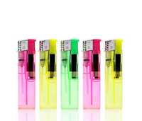 Briquet à gaz jetable en plastique avec logo, au butane, design moderne, portable
