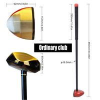 Ensemble complet de golf 5 pièces Kaiersn Park en PU avec sac de golf, clubs, balles, sac banane et accessoires – Modèle WJ654 CN/GUA