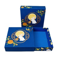 Boîte d'emballage pliable de luxe haut de gamme, personnalisée, pour cadeaux et gâteaux de lune