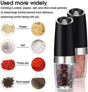 Gravity Bộ Máy Xay Muối Và Hạt Tiêu Chạy Điện Chạy Bằng Pin Với Chai Gia Vị Nấu Ăn Có Đèn LED - Product Image 4
