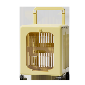 Tas Ransel Perjalanan Hewan Peliharaan 4 Roda Plastik Portabel Multi-Fungsi Kapasitas Besar Berventilasi Ramah Lingkungan untuk Jalan-Jalan Kucing - Product Image 1