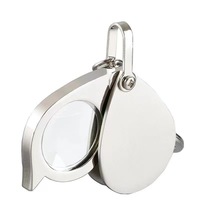 Loupe de Bijoutier Pliable Tout Métal à Haute Magnification Feile pour Objets de Collection et Antiquités