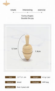 Haut de cheville <span class=keywords><strong>en</strong></span> forme de carotte <span class=keywords><strong>en</strong></span> <span class=keywords><strong>bois</strong></span> non peint écologique pour le jeu créatif des enfants - Product Image 4