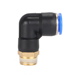 ข้อต่อเร็วแบบลม PL8-02 ผลิตจากโรงงานโดยตรง สำหรับสายลม ขนาด 6-01/10-03 ซีรีส์ - Product Image 1