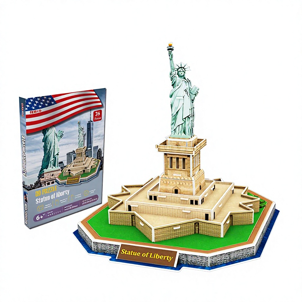 A0125 statue of liberty-english packaging