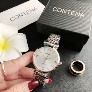 Reloj de pulsera de lujo para mujer, diseño elegante y moderno, de acero inoxidable en oro rosa, con movimiento de cuarzo - Product Image 4